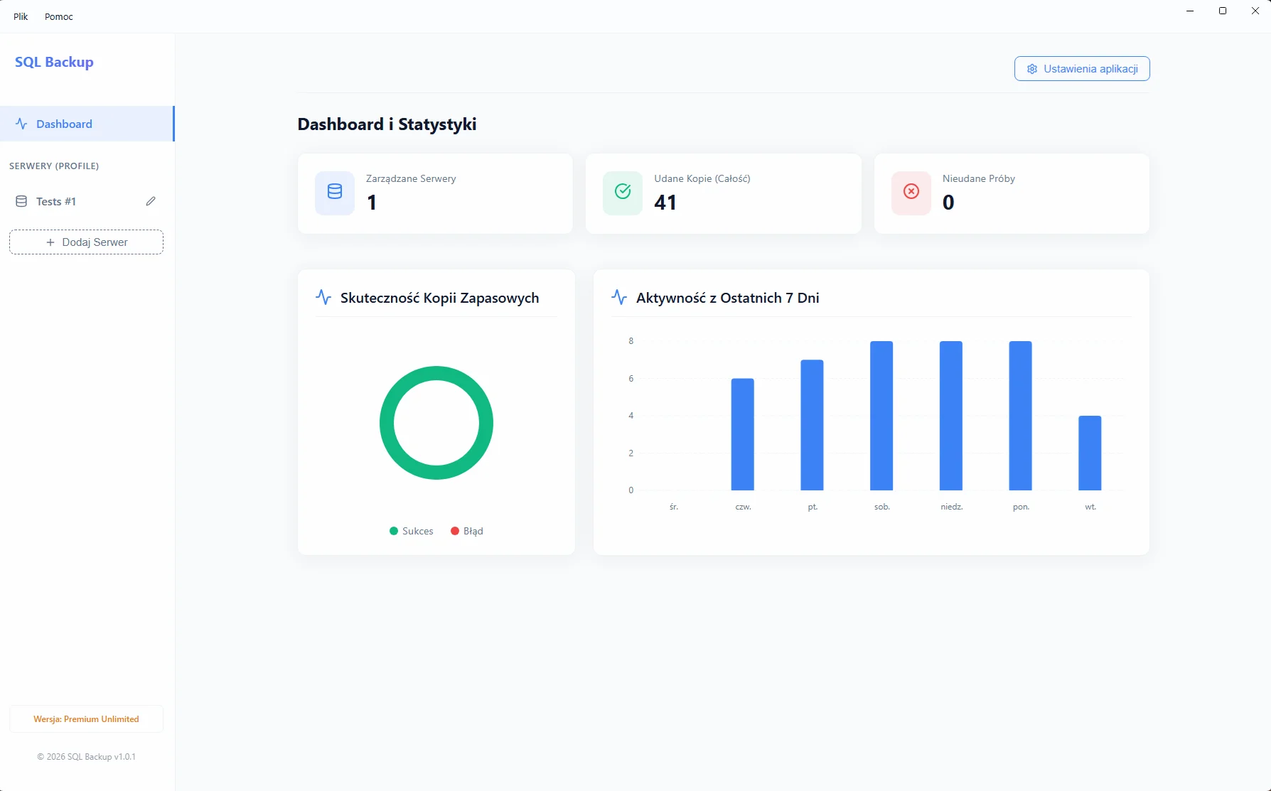 SQL Backup Interface